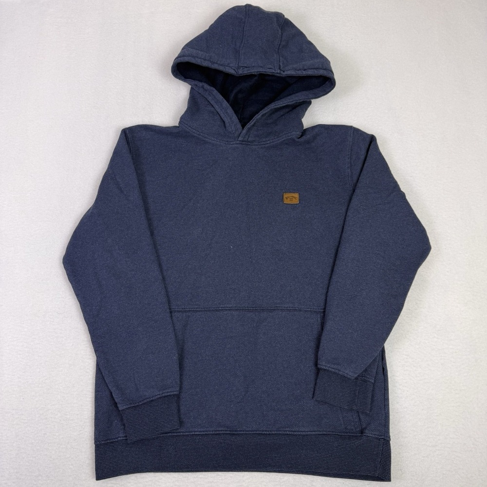 Billabong Boys XL 16 Hoodie Pullover‎ Navy Blue Surf Youth Sweatshirt FLAWED